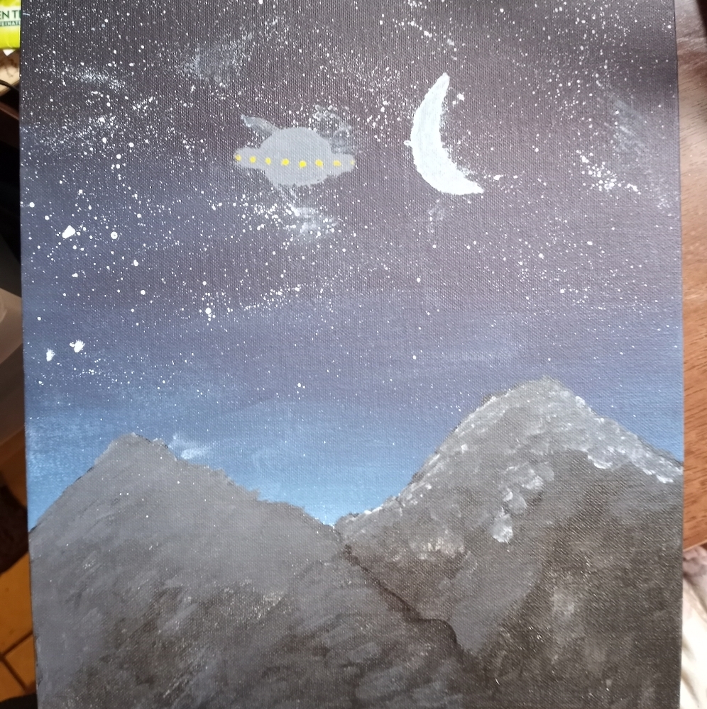 Painting called "the visitor"